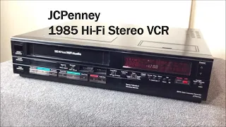 JCPenney 1985 Hi-Fi Stereo VCR Model 5075