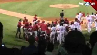 Raw Video: Greenville Drive Brawl With Blue Claws