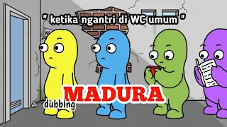 Ketika ngantri di WC umum  -  animasi dubbing Madura || ep animation