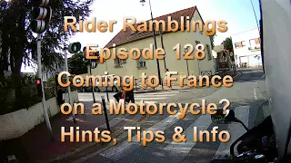 France on a Motorcycle - Hints and Tips