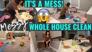 *SUPER MESSY* WHOLE HOUSE CLEAN WITH ME 2019 | EXTREME CLEANING MOTIVATION | SAHM