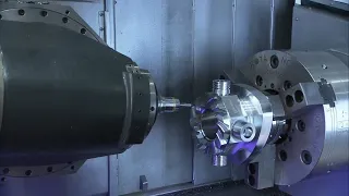 Cutting Tools  CNC Mill Turn Working Process 5 Axis Machining Center