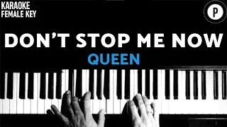 QUEEN - Don't Stop Me Now 𝗙𝗘𝗠𝗔𝗟𝗘 𝗞𝗘𝗬 Slowed Acoustic Piano Instrumental Cover Lyrics