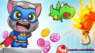 Talking Tom Candy Run Gameplay 👑 5 Super Sweet Tips - Officer Tom vs Ben vs Ginger