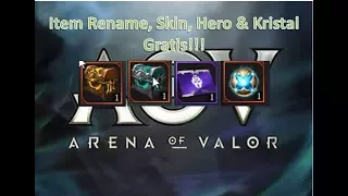 Cara Redeem Code AOV -  Code Rename, Skin, Hero Permanen, dan Kristal