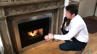 GERARD Philippe : Reportage par Matélé sur l'installation d'un insert aux granulés de bois MCZ