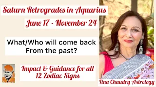 Saturn retrogrades in Aquarius/ Predictions and Guidance for all 12 zodiac signs