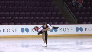 2015 ISU Jr. Grand Prix Colorado Springs Pairs Short Program GUBANOVA / SINTSOV RUS