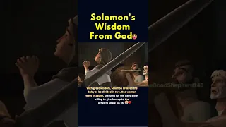 Solomon's Wisdom From God 😱🙏 #shorts #youtubeshorts #bible #oldtestament #fypシ