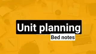 unit plan || unit planning B.Ed notes