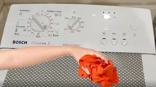 Как стирать белье в стиральной машине Bosch Classixx 5 с вертикальной загрузкой