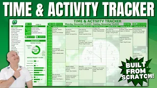 How To Create A Time And Activity Tracker In Excel. Designed From Scratch + Free Template