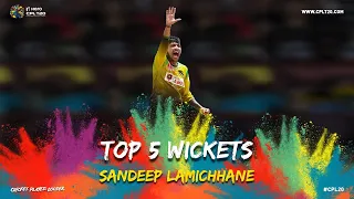 TOP 5 SANDEEP LAMICHHANE WICKETS | #CPL20 #Top5 #SandeepLamichanne #CricketPlayedLouder