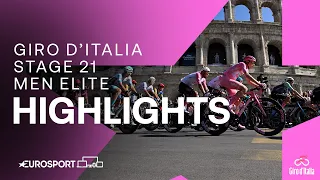 EPIC FINALE IN ROME 🏆 | Giro D'Italia Stage 21 Race Highlights | Eurosport Cycling