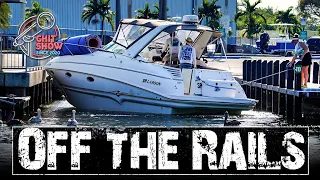 Yacht Ping Pongs off of Rails & Boat Ramp Drain Plug Drama ! (Chit Show)