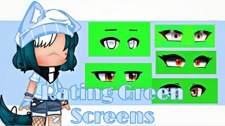 Rating Green Screen Eyes || Trend || (Links & Credits in Desc) || Gacha Club