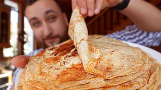 #shorts веганские тонкие блинчики на скорую руку. можно в пост. vegan crepes