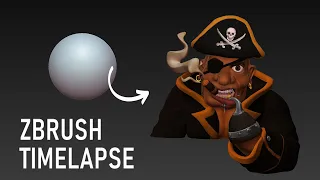 The Pirate- 3D Character Sculpting Zbrush Timelapse