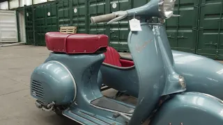 LOT 645 -1958 Piaggio Vespa 150 Scooter Combination