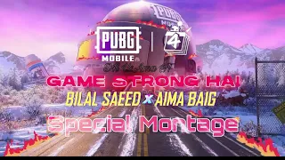 Special Montage 🌩️ Pubg Mobile - 4 Finger Claw BILAL SAEED & AIMA BAIG Game Strong Hai - Dh UsAma YT