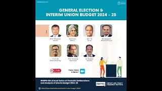 General Election and Interim Union Budget 2024 | Panel Discussion | IMPRI #WebPolicyTalk Live
