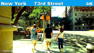 【4K】New York City | Walking tour Upper East Side | 73rd Street | Manhattan  | 2021