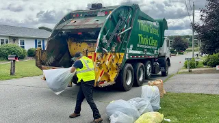 WM Garbage Truck Popping PAYT Bags
