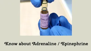 Adrenaline || Epinephrine