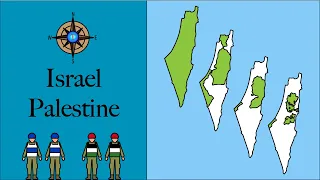 Map of the Israel Palestine conflict through time 🇮🇱 🇵🇸