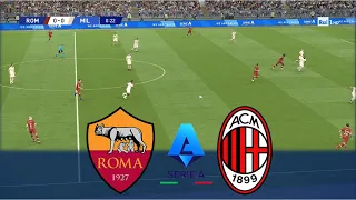 HIGHLIGHTS ROMA 1-2 MILAN | Lega Serie A 2021/22 | Realistic Gameplay