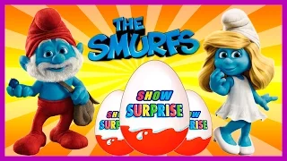 Surprise Show!! Kinder Surprise - The Smurfs. Смурфики - новый мультик Киндер сюрприз!