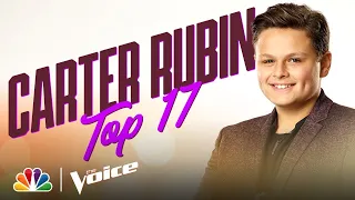 Young Carter Rubin Performs Mariah Carey's "Hero" - The Voice Live Top 17 Performances 2020