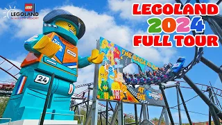 Legoland 2024 Full Walkthrough | Every Ride, Area and Attraction (April 2024) [4K]