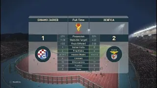 PES 2019 - DINAMO ZAGREB VS BENFICA - 1/8 OF THE FINAL UEFA EUROPA LEAGUE