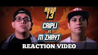 FlipTop - M Zhayt vs CripLi PRODUCER REACTION