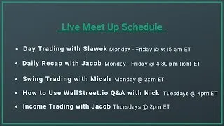 Wallstreet.io-Live Live Stream