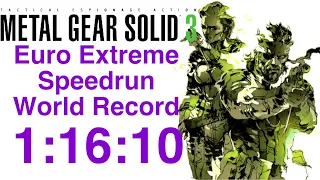 [WR] Metal Gear Solid 3 HD European Extreme NG Speedrun Foxhound in 1:16:10