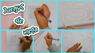 5 JUEGOS DE MESA CON LAPIZ Y PAPEL PARA JUGAR EN CASA - Paito