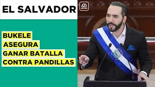 Nayib Bukele asegura estar "ganando" la guerra contra las pandillas en El Salvador