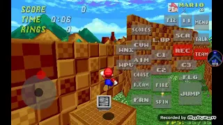 sm64 Mario in srb2 gfz1 speedrun