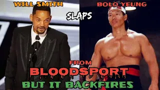 WILL SMITH SLAPS BOLO YEUNG FROM BLOODSPORT BUT IT BACKFIRES