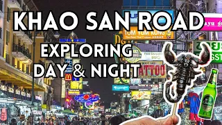 Khao San Road Day to Night: Street Food, Scorpions & Exploring the Backpacker Scene | Bangkok Vlog