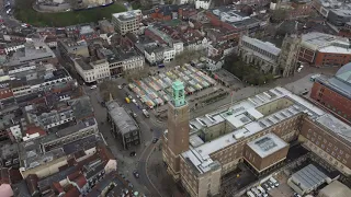 Norwich aerial VIDEO 4K - Norfolk UK