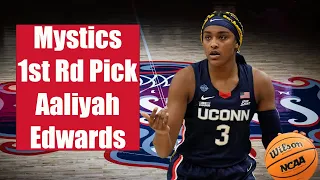 Mystics First Round Pick Aaliyah Edwards Talks UConn to the WNBA