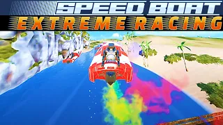 Go the shortest way! 🚤 - Speed Boat Extreme Racing GamePlay 🎮📱