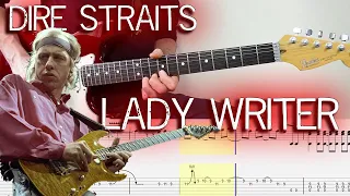 Dire straits - Lady writer (Guitar Lesson With TAB & Score)🎸