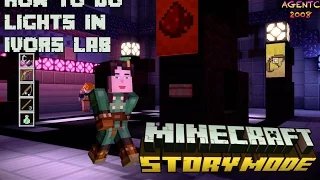 Minecraft Story Mode How To Do Lights & Poster Puzzle Ivors Lab Open Door A Block And A Hard Place