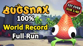 NEW WORLD RECORD Bugsnax 100% Speedrun (1:38:49 Loadless)