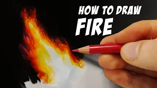 HOW TO DRAW FIRE | Tutorial | #shorts | DrawlikeaSir
