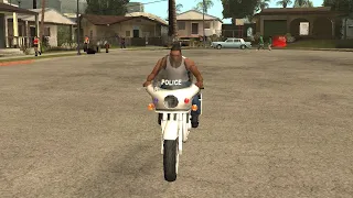 GTA: SA — Vigilante mission on a bike.